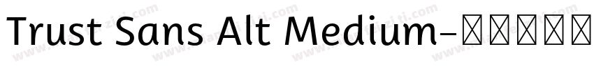 Trust Sans Alt Medium字体转换